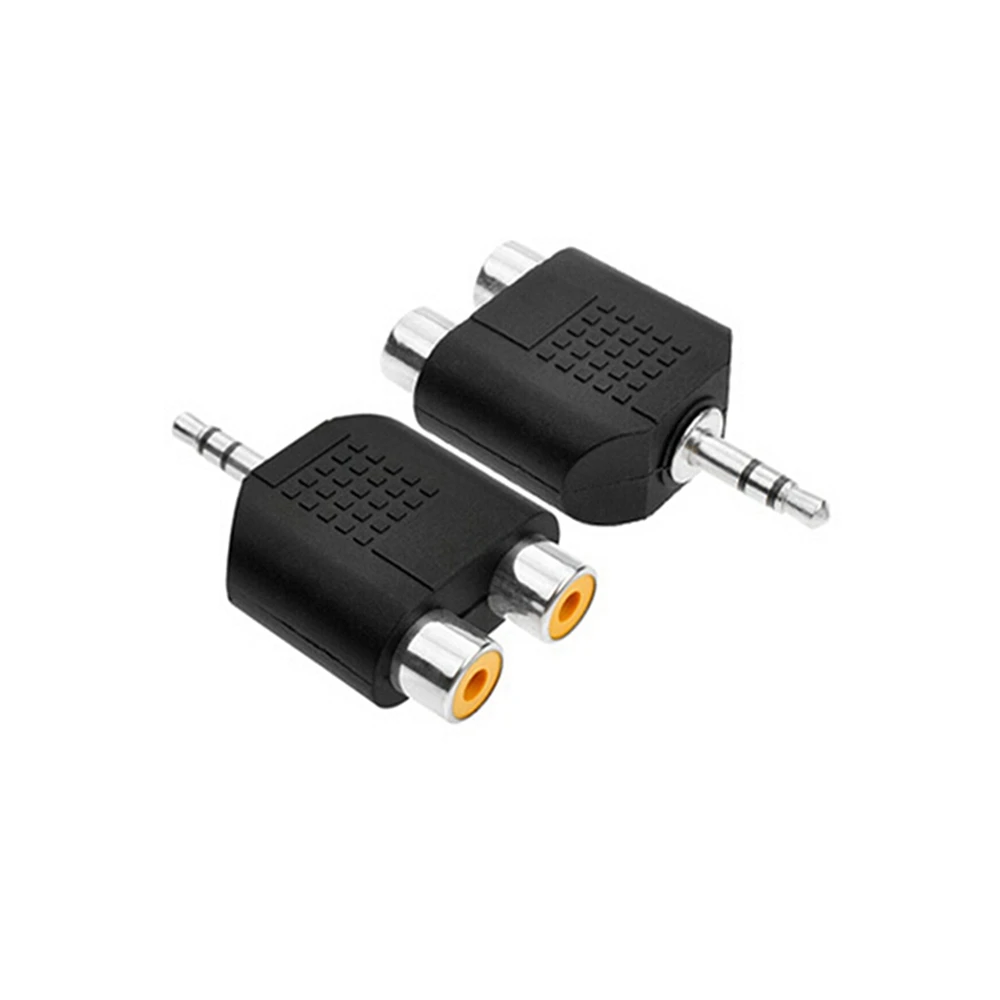 Conector estéreo Jack de 3,5mm a 2 enchufes RCA adaptador hembra M/F Y divisor adaptador de Audio RCA enchufe Cable de Audio de 3,5mm - imagen 2