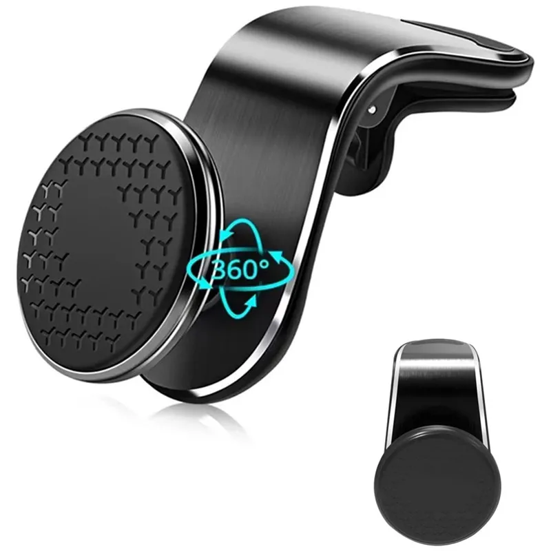 Soporte magnético para teléfono con ventilación de aire para coche, soporte para teléfono inteligente GPS para iPhone, Samsung, Xiaomi 360 ° Accesorios para automóviles de rotación