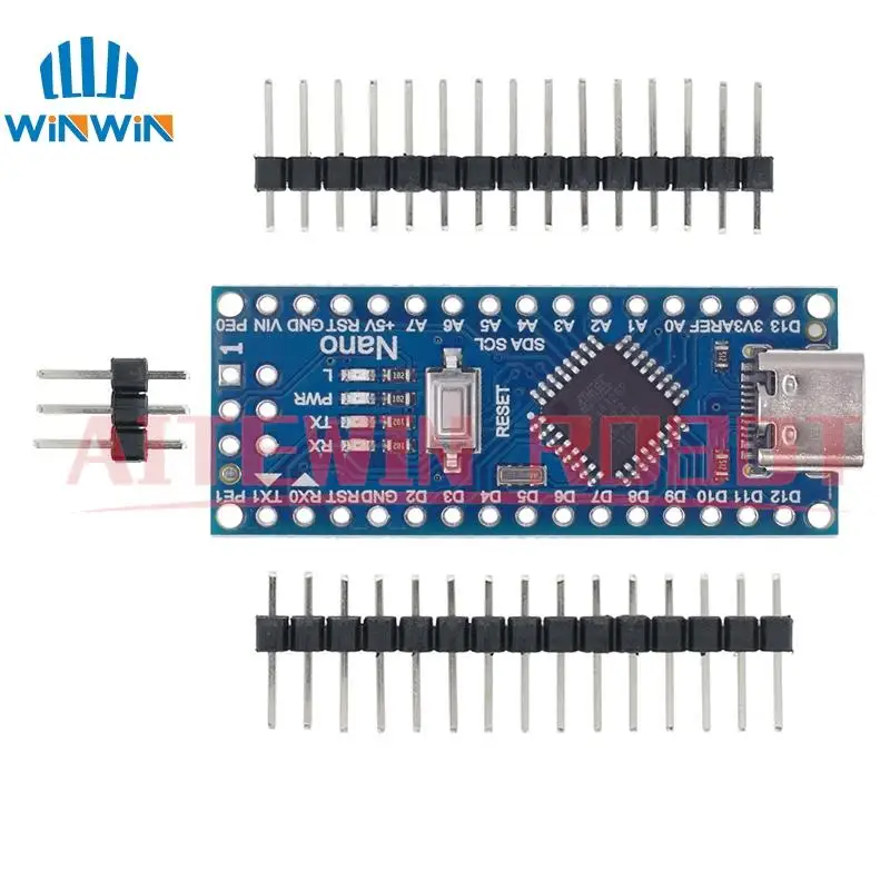 Promoción AITEWIN para controlador arduino Nano 3,0 Atmega328 módulo de placa Compatible placa de desarrollo PCB sin USB V3.0 - imagen 2