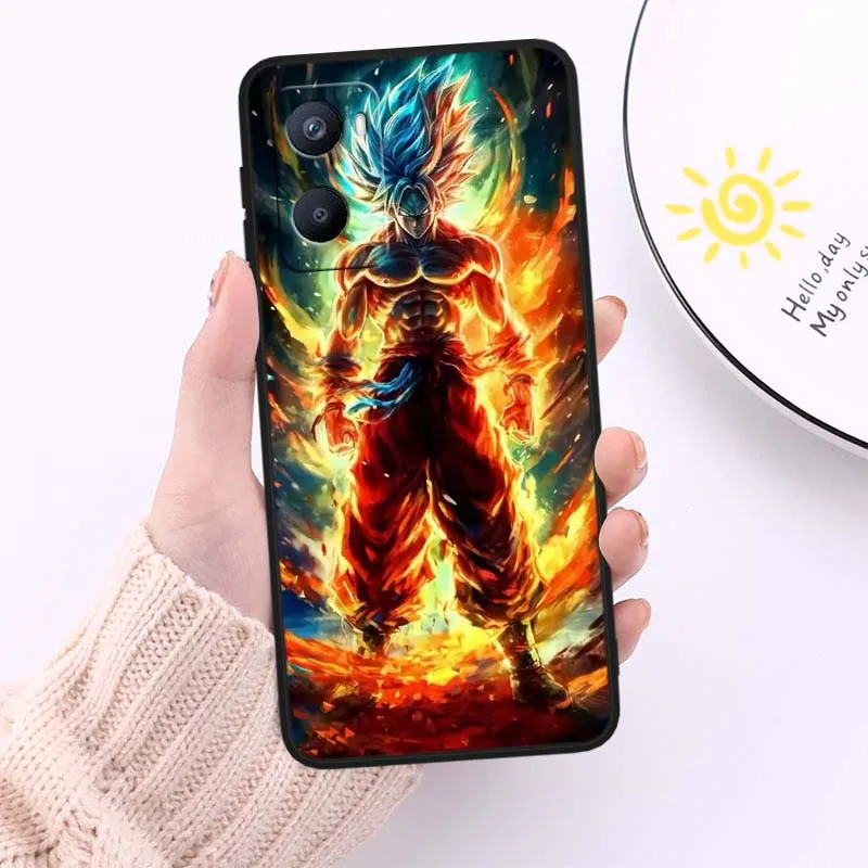 Dibujos animados japoneses d-dragon Ball para OPPO A98 A96 A94 A93 A78 A77 A76 A74 A73 A72 A57 A55 A53 5G funda de teléfono negra - imagen 4