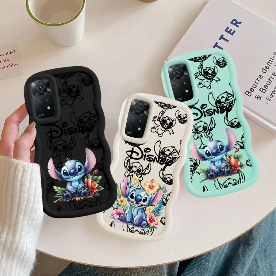 Funda de teléfono suave para Xiaomi Redmi Note 13 Pro Plus 10 9S 11 8 14 Pro 9 10S 12 Disney Stitch de dibujos animados - imagen 3