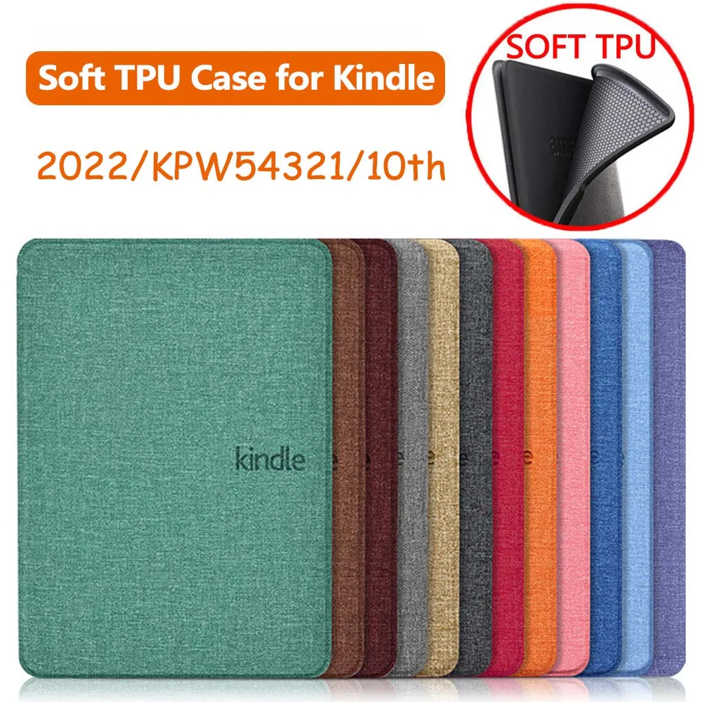 Funda para Kindle 2022 2021 2019 2018 2016 Paperwhite funda de silicona TPU suave 3 4 5 8 9 10th 11th Generación 6 6,8 pulgadas