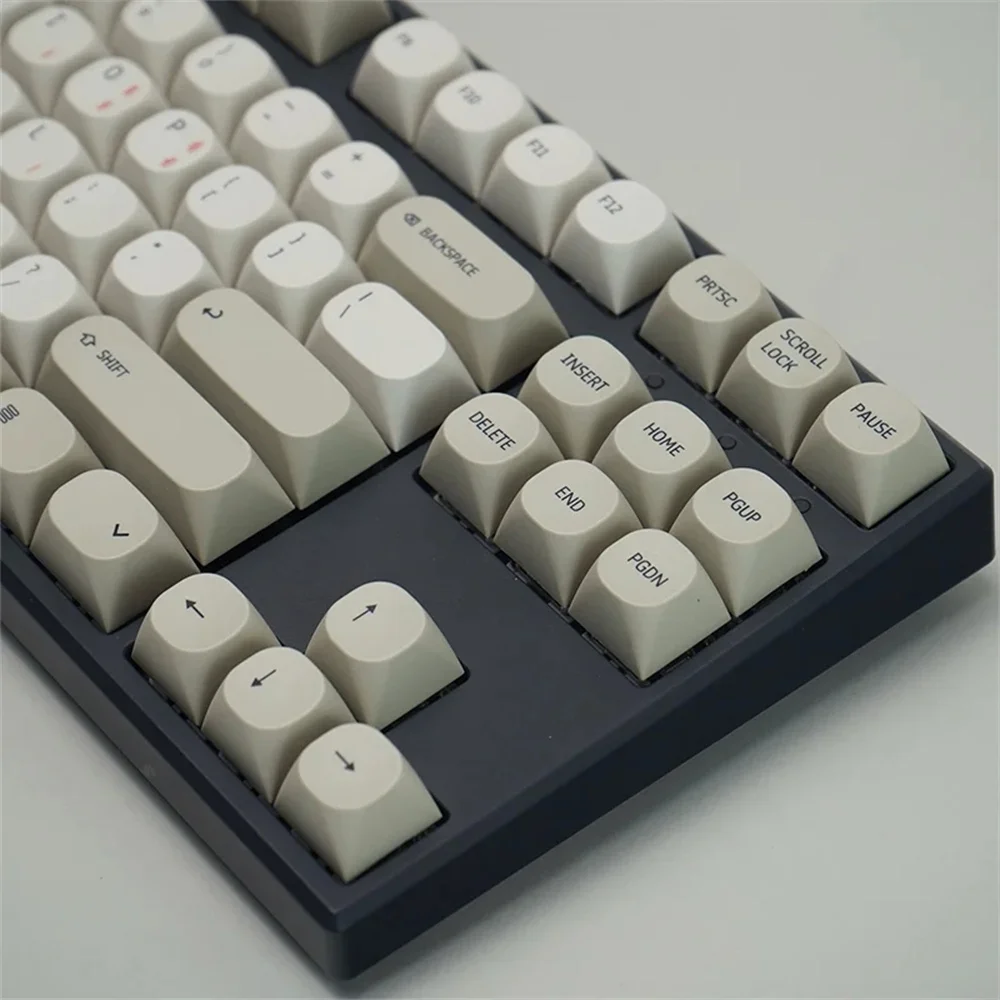 Tapa de tecla de perfil MA Retro, 131 teclas, coreano, inglés, japonés, BT, aislamiento, Simplism, para teclado mecánico, interruptores MX - imagen 2