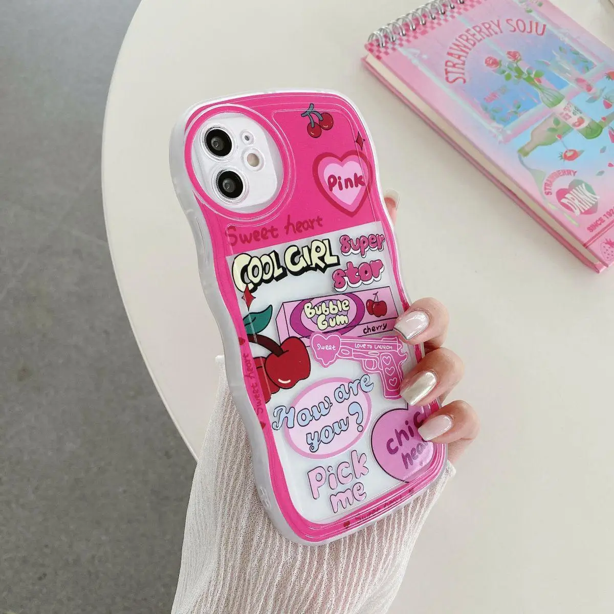 Funda Cool Girl Cherry Leopard para Samsung Galaxy A02 A03 Core A03S A10S A11 A12 A13 A20S A21S A22 A30 A32 A72 A73 A7 2018 - imagen 5