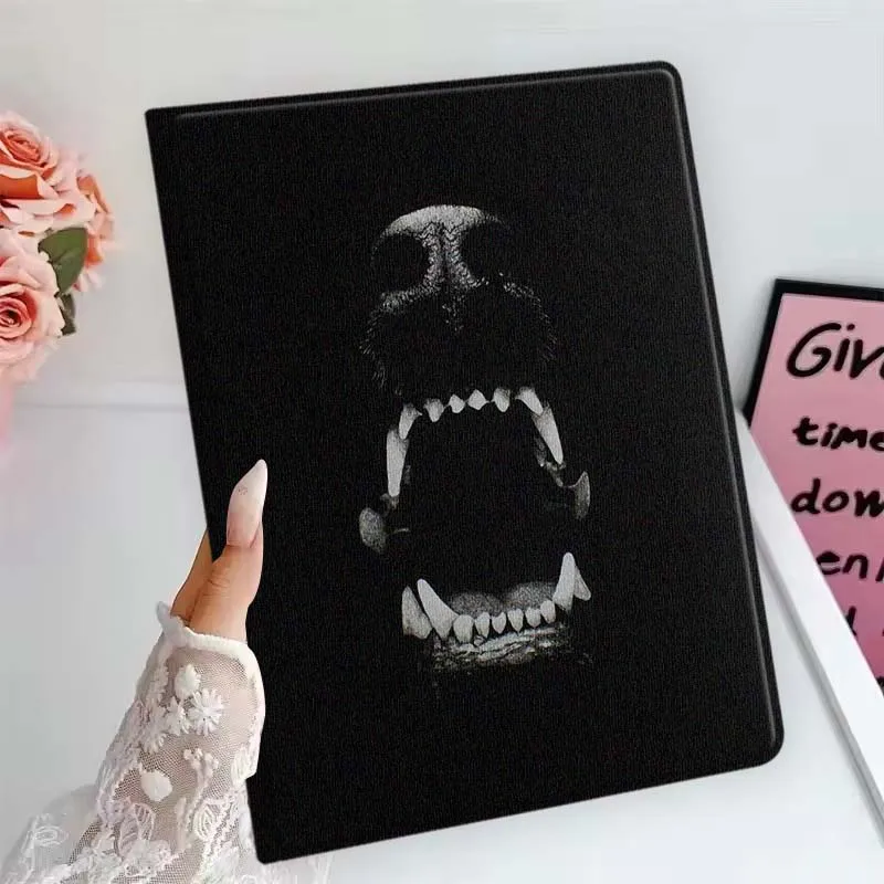 Funda negra Cool Doberman Dog para Samsung Galaxy Tab S11 S10 S9 S8 S7 S6 A10.1 A9 A8 A7 10,1 Lite FE Plus pulgadas - imagen 2