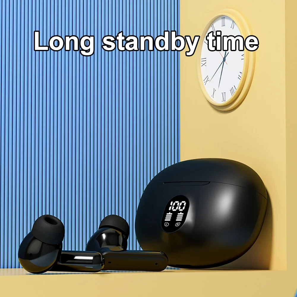 Auriculares Bluetooth 5,3, auriculares inalámbricos con reducción de ruido, auriculares estéreo HiFi con pantalla LED para Xiaomi y iPhone - imagen 2