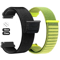 Correa de nailon de 20mm y 22mm para Garmin Venu 3 Sq 2, pulsera trenzada para Garmin Forerunner 570 265 255M Vivoactive 6 5 correas de reloj