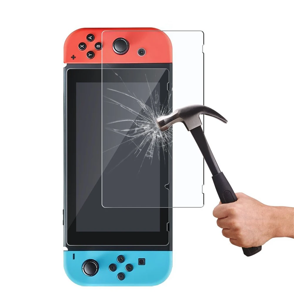 Protector de pantalla de vidrio templado Compatible con Nintendo Switch 9H HD película de vidrio transparente para Nintendo Switch