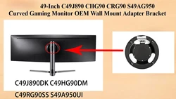 Samsung soporte adaptador montaje en pared para pantallas ultrawide