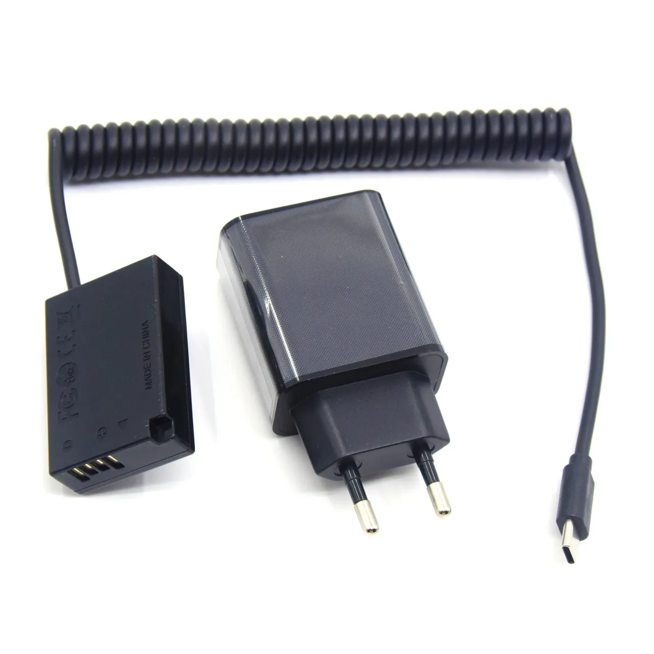 LP-E17 batería ficticia DR-E18 acoplador de CC Cable de banco de energía USB C y cargador PD para Canon EOS RP 77D 250D R10 X9 X9i X10 T6i T7i T8i - imagen 5