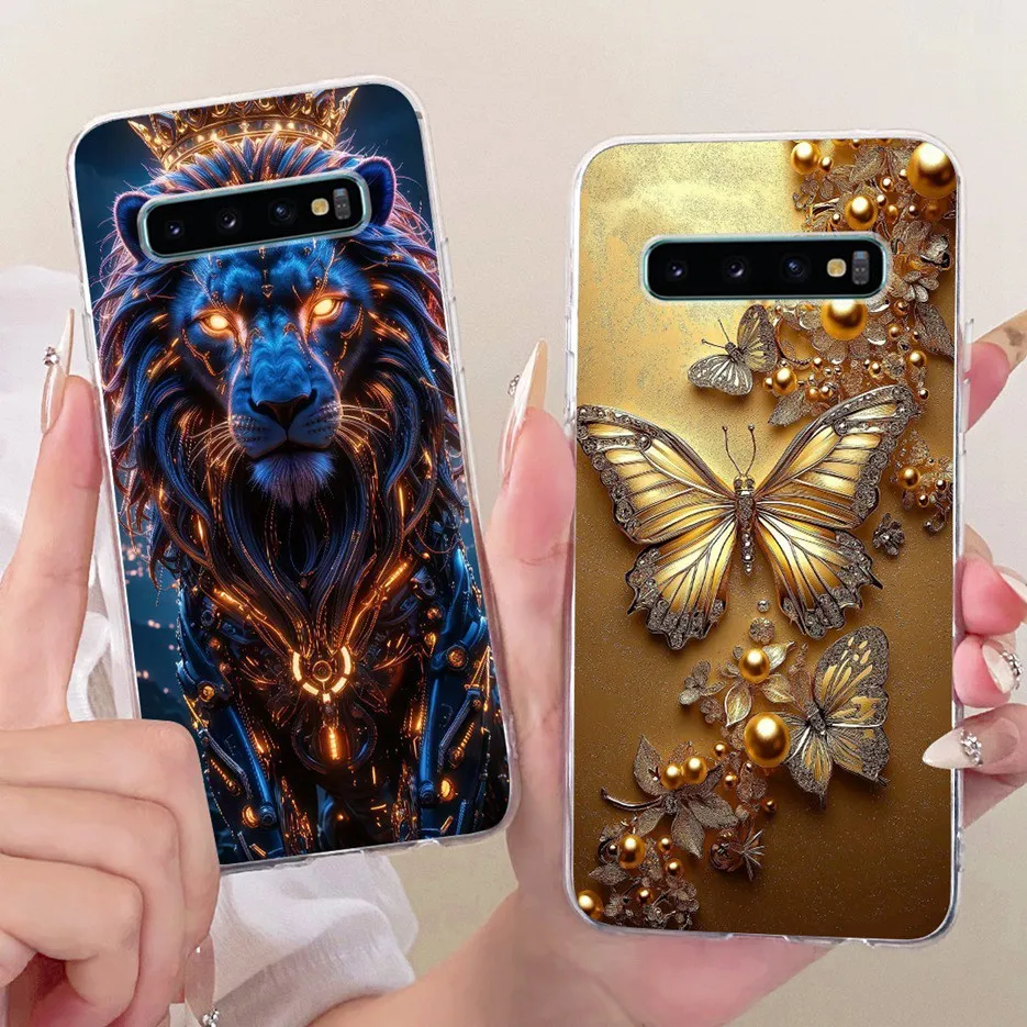 Para Samsung Galaxy S10 Plus funda SM-G975F nueva moda funda pintada funda de silicona suave para Samsung S10e S 10 Plus S10 + 4G Fundas - imagen 3