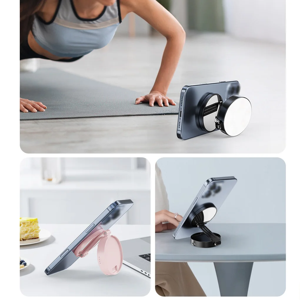 Luz magnética para Selfie para maquillaje, soporte para teléfono, luz de relleno portátil, 5 modos de brillo ajustable para iPhone XIAOMI HUAWEI SAMSUNG