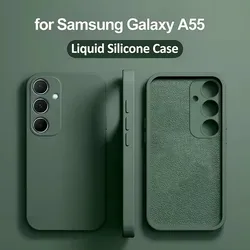 Funda para Samsung A55 5G Funda para Samsung Galaxy A55 A54 A 55 5G Funda TPU Fundas a prueba de golpes Funda suave de silicona líquida
