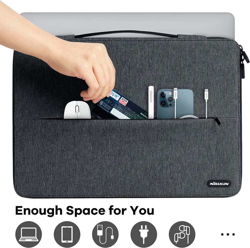 NILLKIN-funda impermeable para ordenador portátil, bolsa para Macbook Air 13,3, Macbook Pro 13, a prueba de golpes, funda para portátil de negocios - imagen 3