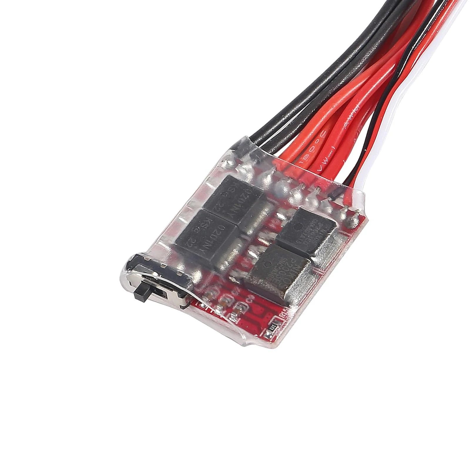 Mini controlador de velocidad de Motor ESC cepillado 10A 20A 30A, 2KHz, freno de cepillo delantero y inverso RC 2S para tanque de barco y coche RC - imagen 5