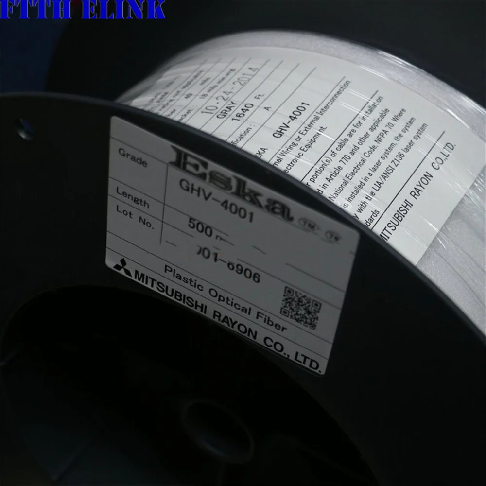 Cable fibra óptica POF 1,0 mm – 10/30/50 m simplex/duplex importada - imagen 4