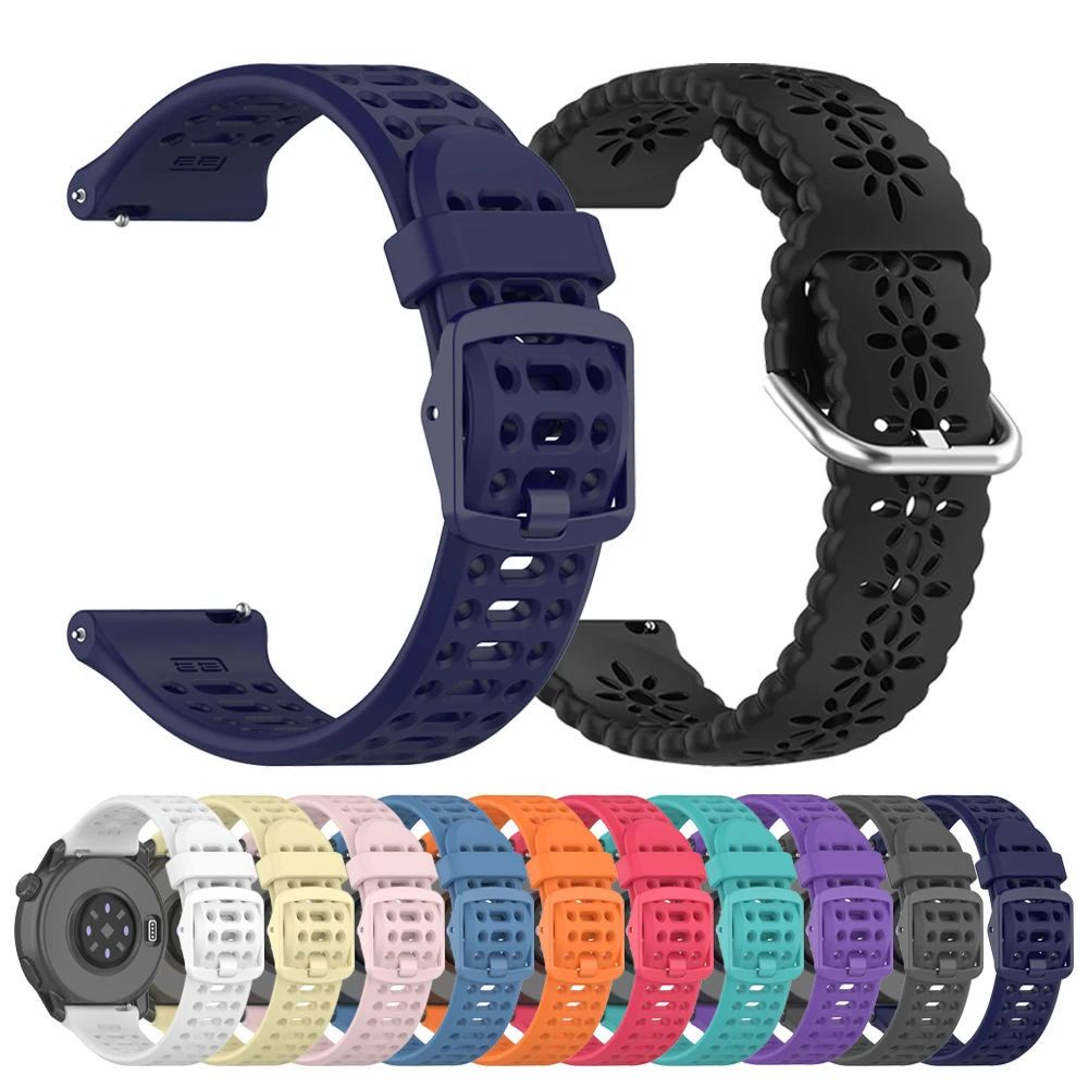 Correa de silicona de 20mm y 22mm para Garmin Forerunner 255 265 245 165, correa deportiva para Garmin Vivoactive 5 Venu 3 sq, accesorios de pulsera