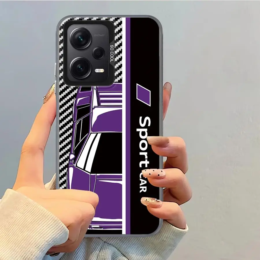 Funda trasera para teléfono Xiaomi Mi 12T Pro 13T 11 Lite Sport Car - imagen 4