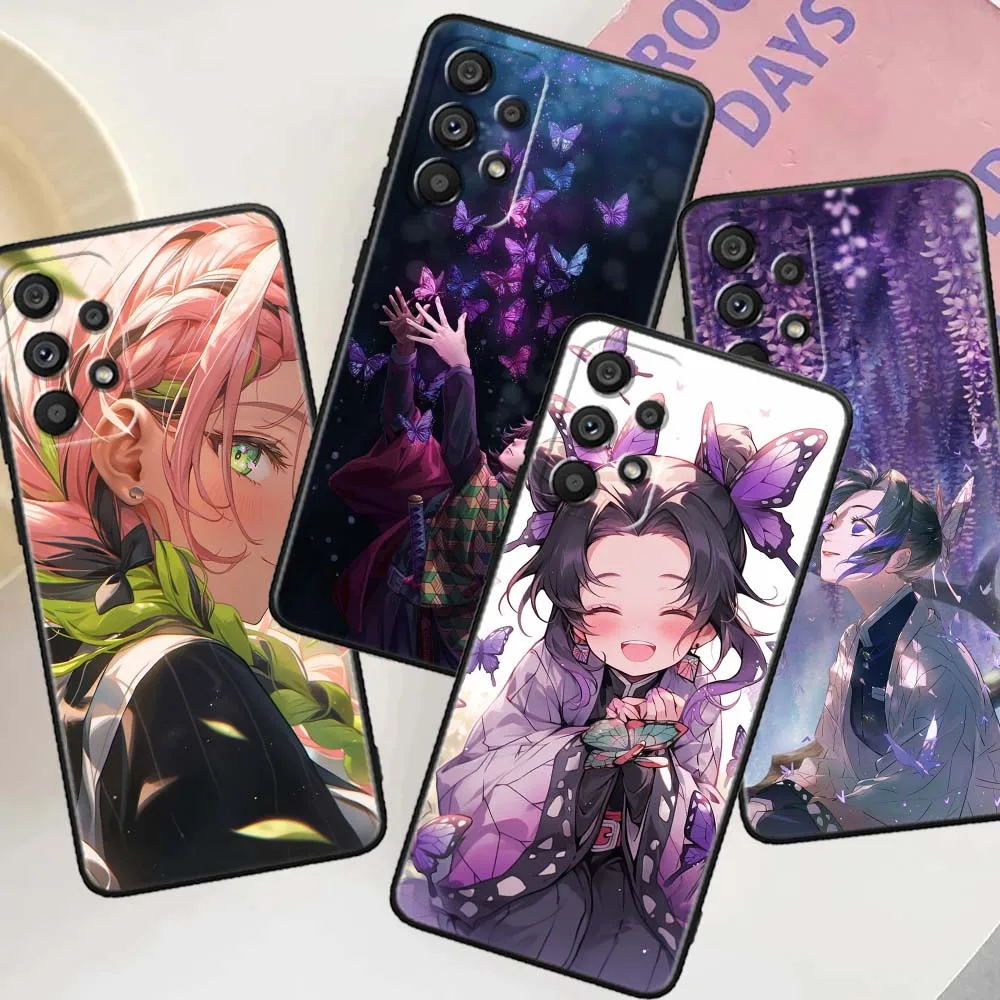 Shinobu Kocho para Samsung Galaxy A30 A31 A32 A33 A35 A36 A40 A41 A42 A50 A51 A52 A53 funda negra para teléfono