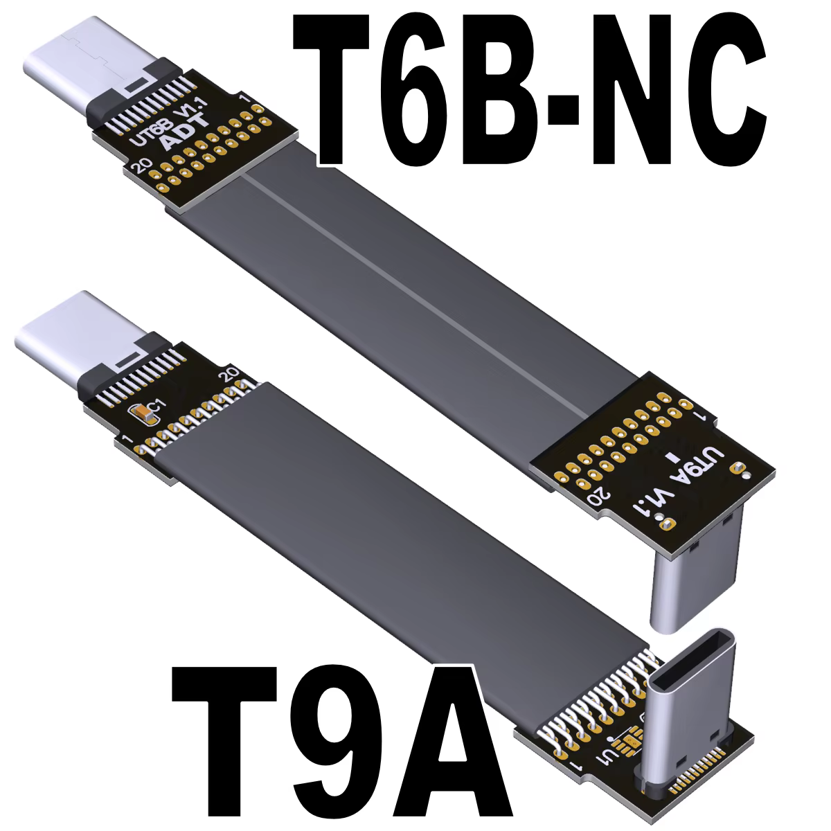 Cable USB 3.2 Tipo C Macho-Macho Flexible 90grados OTG Datos - imagen 4