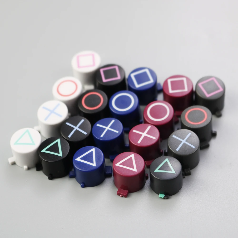 YUXI botón ABXY para PS4 Slim Pro Controller, piezas de reparación, círculo, cuadrado, triángulo, 1 Juego - imagen 5