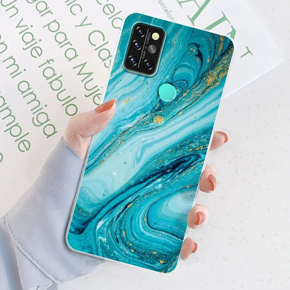 Para Umidigi A9 Pro 2021 funda para Umidigi A9 Max funda estampada parachoques transparente Fundas blandas de silicona Coque para Umidigi A9 Pro Fundas - imagen 3