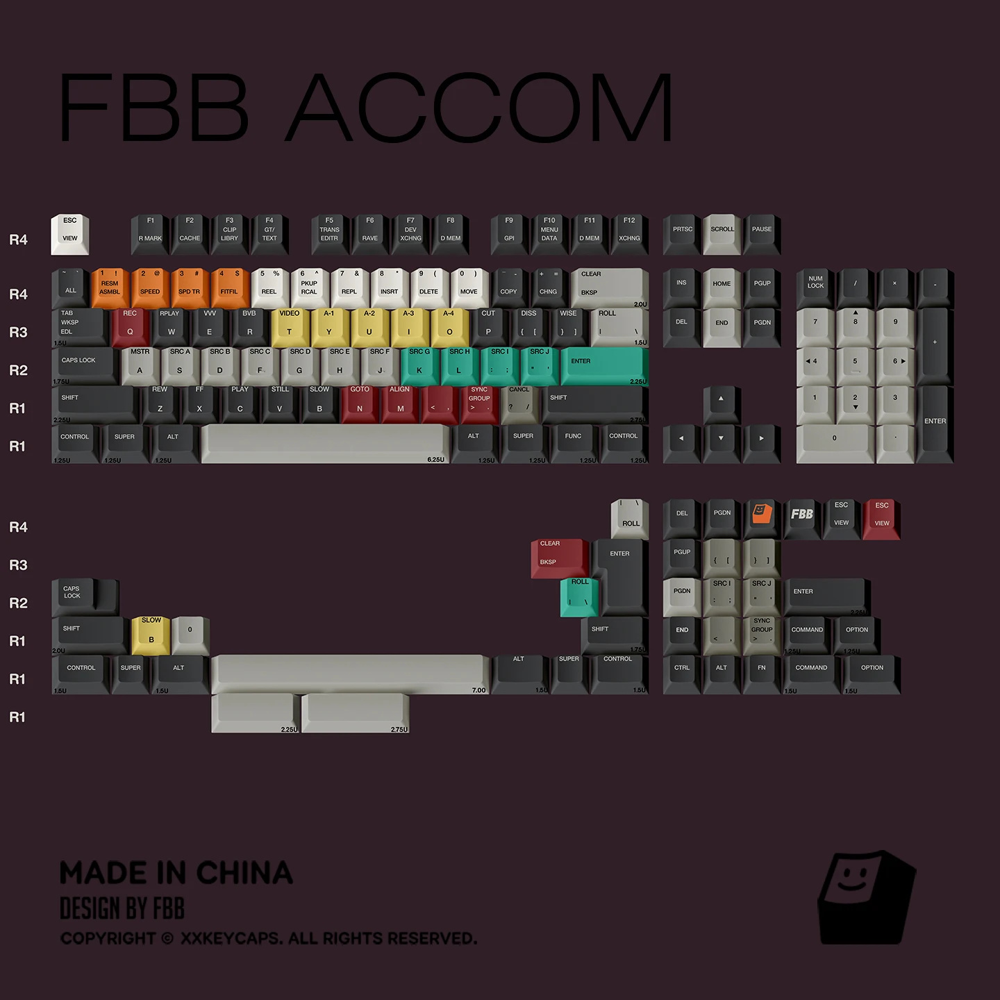 FBB ACCOM-teclas originales personalizadas PBT, sublimadas por tinte de 5 lados, 1,7mm de espesor, 145 piezas, tapas para teclado, ratones y teclados, accesorios - imagen 3