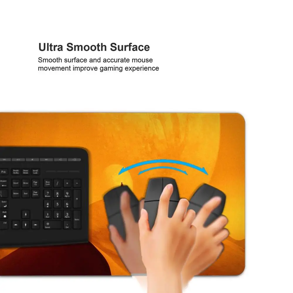 Alfombrilla De ratón De dunas Kawaii, accesorios para juegos, teclado, escritorio, Varmilo, alfombra De escritorio, Souris grande De Tapis, PC Gamer CS GO - imagen 3