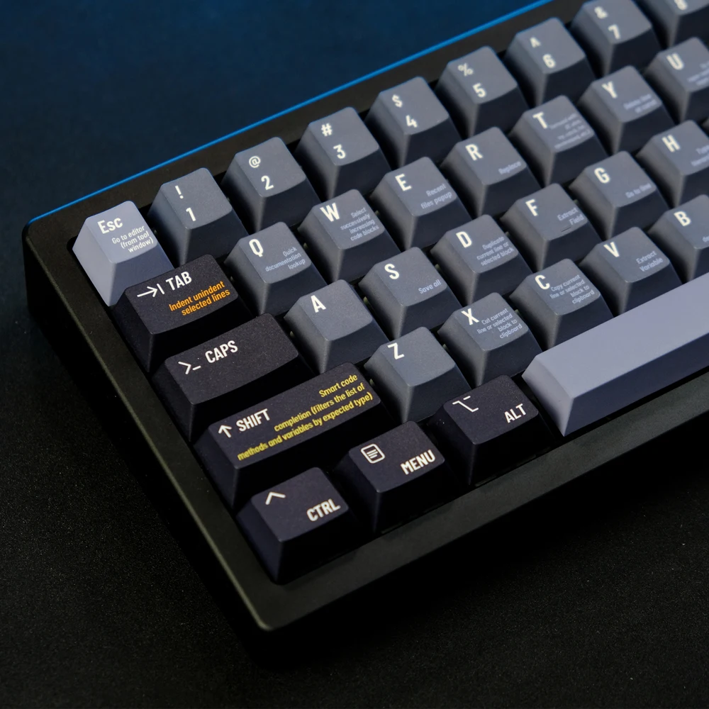 Teclas programadoras de 129 teclas, Hello World Cherry Profile, PBT Dye, sublimación, Teclado mecánico para interruptor MX con 1.75U - imagen 5