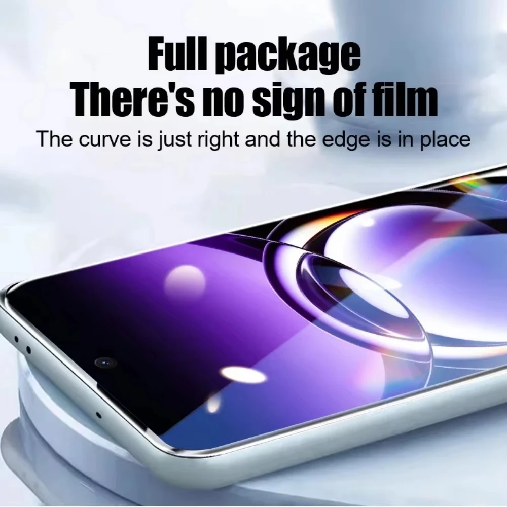 Película protectora de vidrio templado UV para OPPO Find X7 X6 X5 Reno 10 9 Realme 12 11 Pro, Protector de pantalla de teléfono, 2 uds. - imagen 3