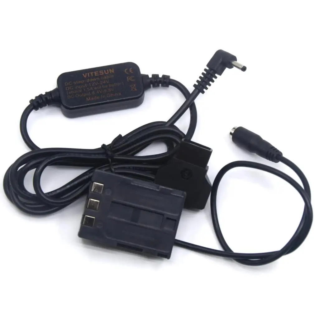 DR-20 acoplador CC NB-2L batería simulada + D-TAP Dtap 12-24V a 8V Cable reductor ACK-DC20 para Canon PowerShot G9 S40 S45 S50 S55 S60 - imagen 4