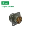 green-15 pin socket