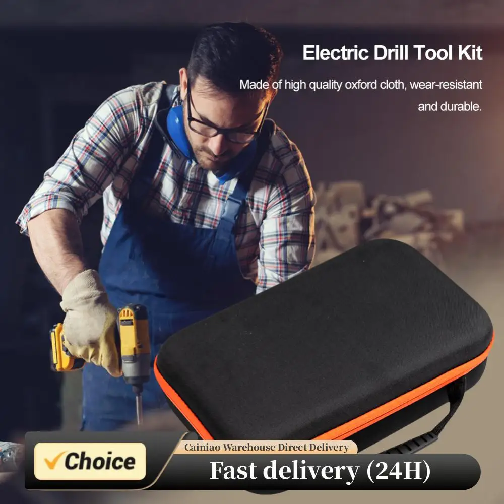 Bolsa de herramientas de tela Oxford EVA, organizador de brocas de almacenamiento vacío, bolsa portátil para técnico al aire libre, bolso de gran capacidad