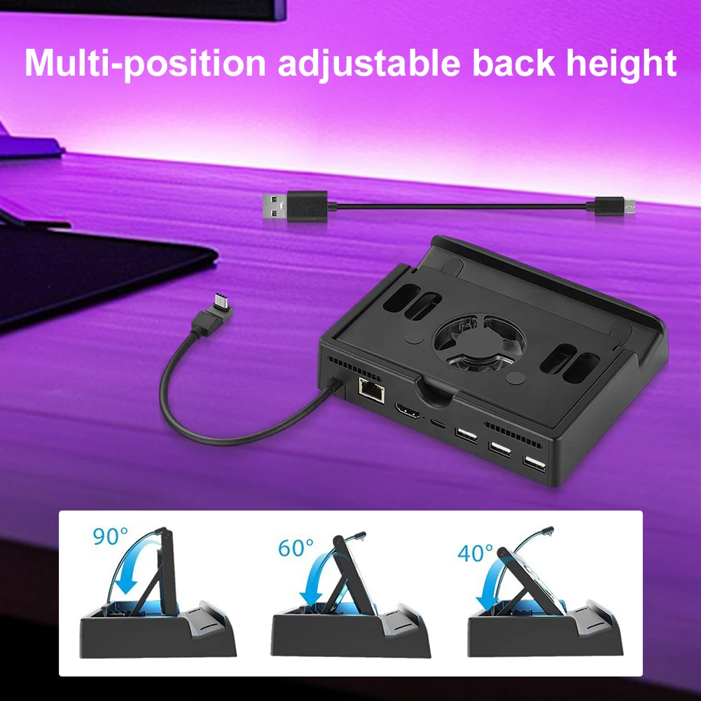 Estación de acoplamiento Soporte de enfriamiento Estación de carga de base de carga para consola de juegos Switch 2 - imagen 3