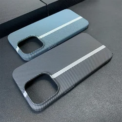 Funda Fibra Carbono Mate iPhone 11‑17 Pro Max Delgada Antigolpes