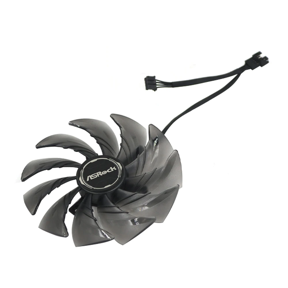 Para Asrock RX 7600 XT ventilador de tarjeta de vídeo CF1010H12S RX7600XT ventilador de refrigeración de tarjeta gráfica - imagen 2