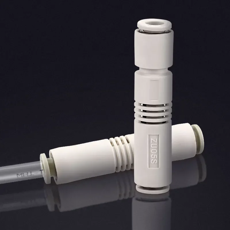 ZV-06 08 ZU05S ZU07S ZU05L ZU07L piezas de mandril neumático de 6mm generador de vacío Tubular recto eyector de presión negativa ZU - imagen 2