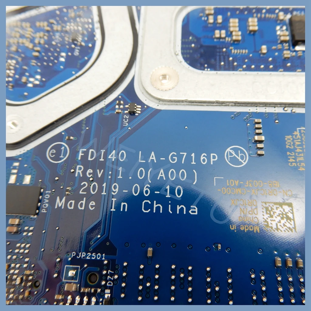 Placa base para ordenador portátil LA-G716P para Dell Inspiron/Vostro 3490 3590 5494 CN-0R1CJX con i7-10510U CPU V2G GPU - imagen 2