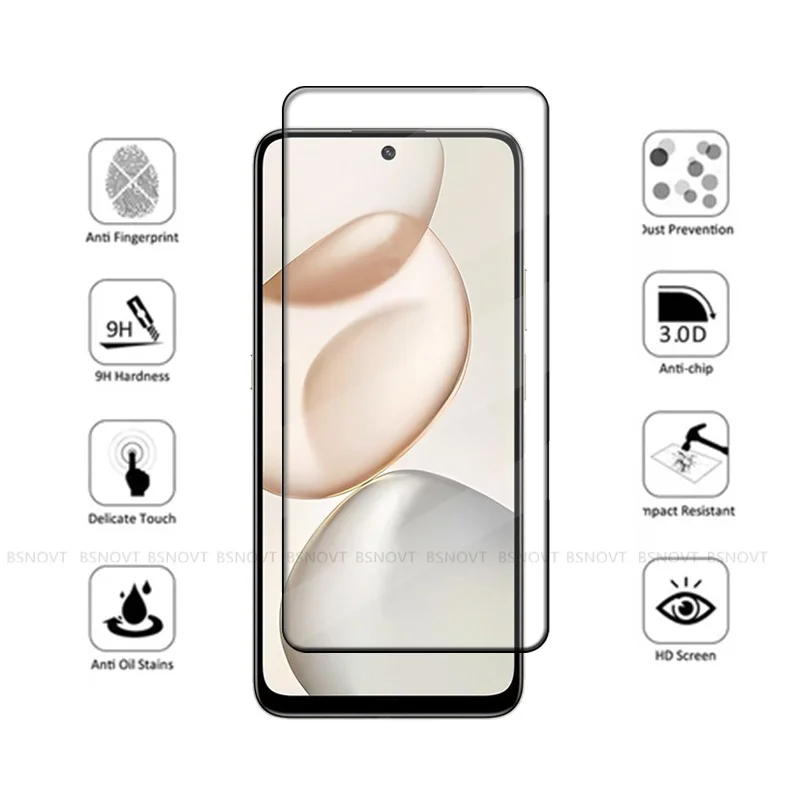 6 en 1 para Honor X7d 5G vidrio Huawei Honor X7d vidrio templado 9H cubierta completa pegamento HD Protector de pantalla de teléfono Honor X7d lente de cristal - imagen 3