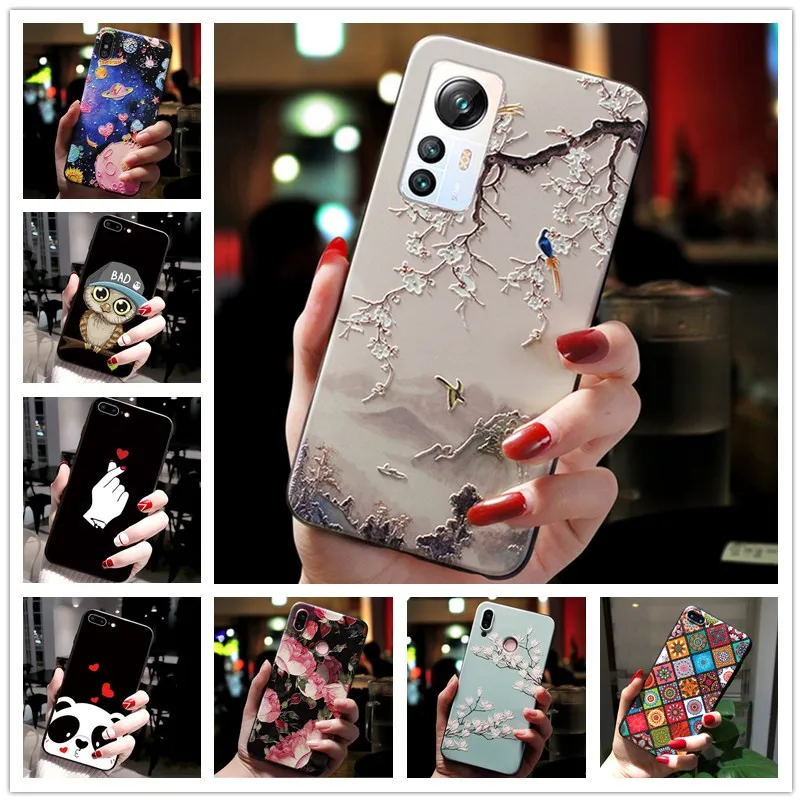 Funda de teléfono pintada en relieve 3D para Blackview A85, Funda de silicona para Blackview A55 Pro, Funda para Blackview A95 A85