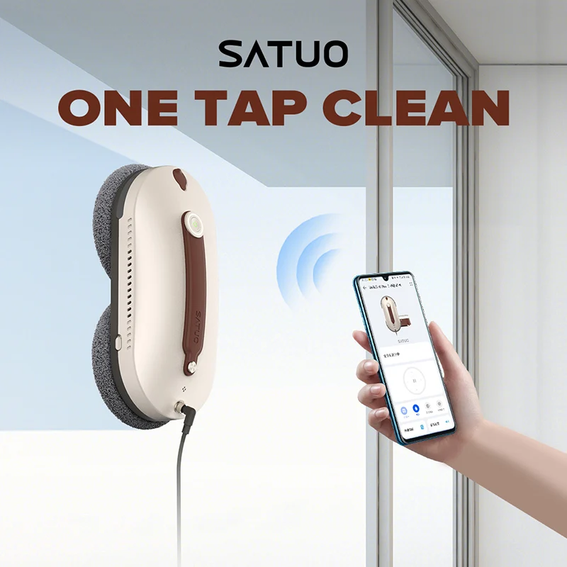 SATUO Pro Remote Control Window Washing Machine Spray Window Cleaning Robot Glass Cleaner With Water Tank - imagen 3