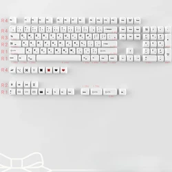 Teclas PBT Blancas Perfil MOA – Leyendas Retro