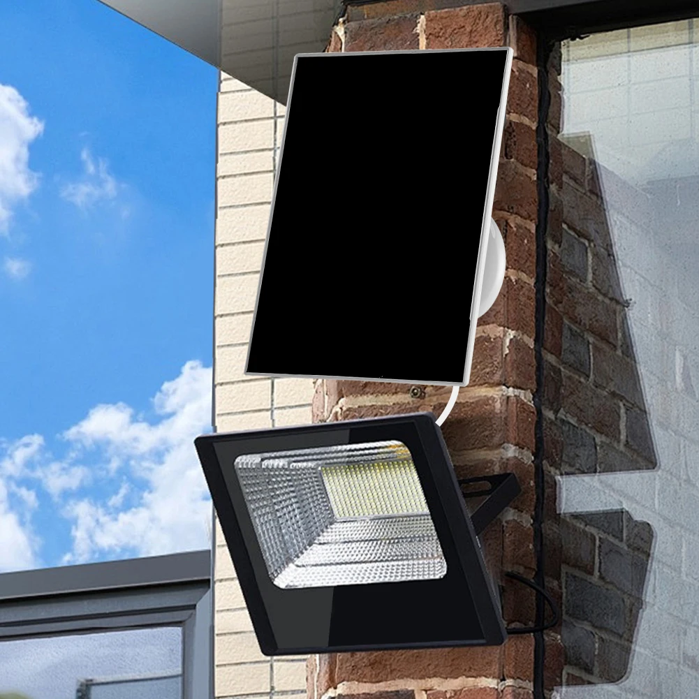 Panel Solar de 3W y 6V USB + tipo C 2 en 1, cargador de células solares para exteriores, Cable de carga de 9,8 pies para cámara de seguridad/sistema de luz