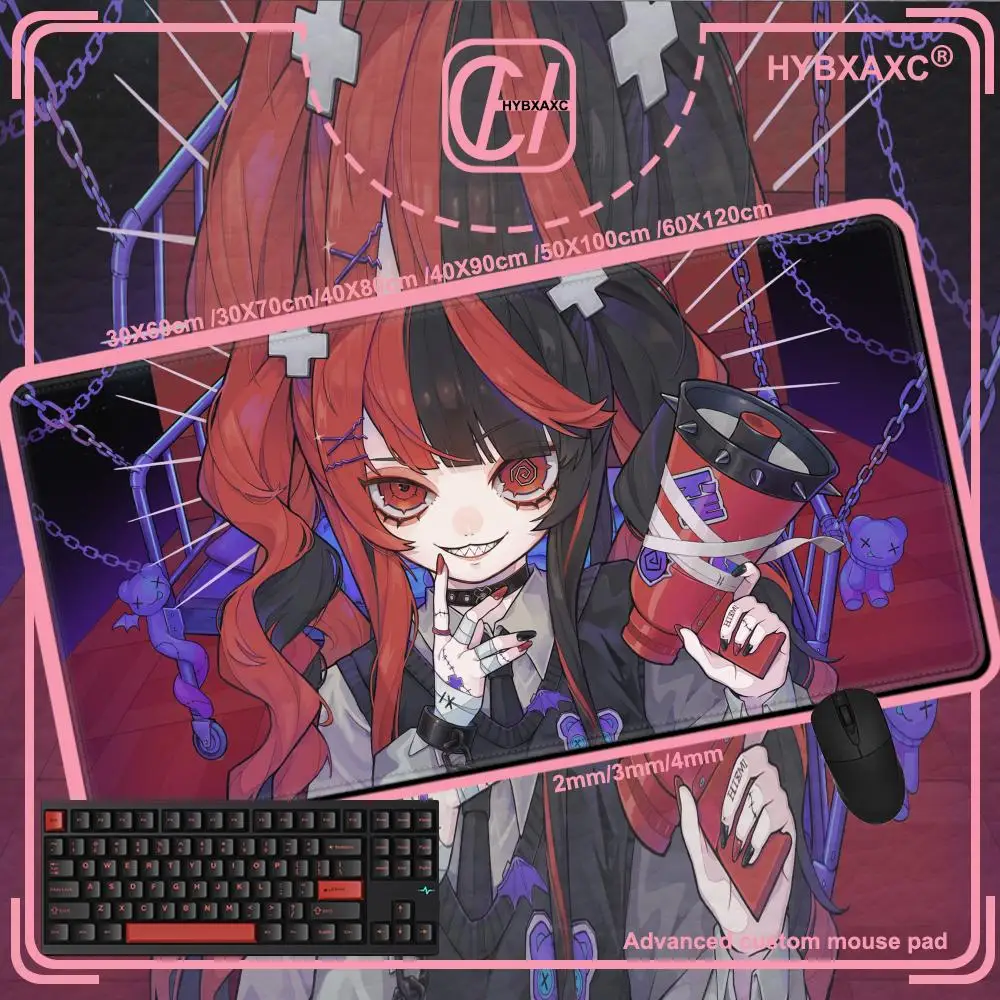 XXL Muismat PC Kawaii Anime Meisje Gamer Muismat 50x100 cm Laptop Computer Toetsenbord Accessoires Muis Mat Tapijt Uitgebreide Bureaumatten - imagen 2
