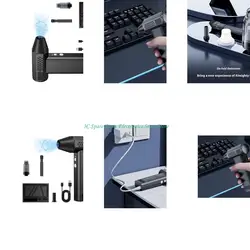 SZ ELECTRIC Air Blower y VACUM 130K RPM Motor sin escobillas 3 velocidades ajustables recargables para teclados PC Polvo