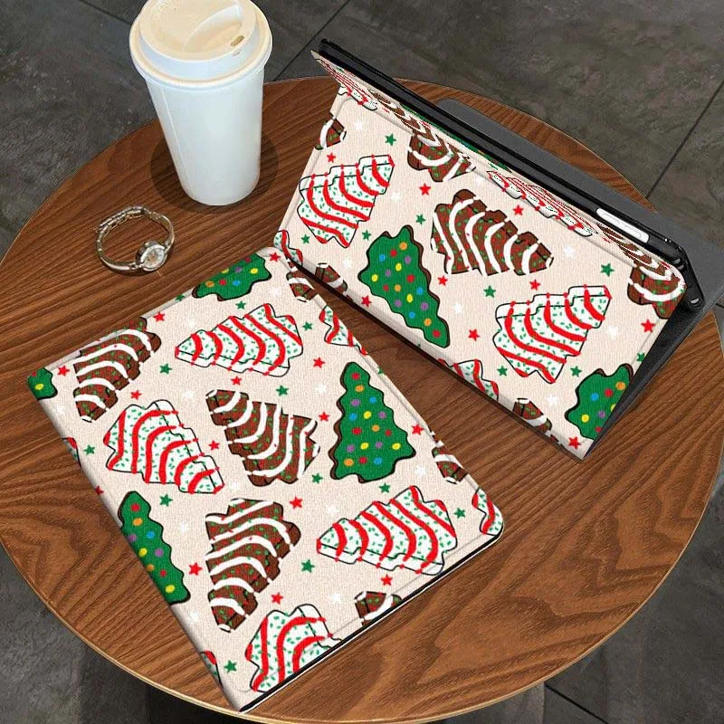 Árbol de Navidad de dibujos animados para Huawei Honor Pad 9 8 7 6 V9 V8 V7 X9 X8 X7 GT2 GT 10 5 13,3 13 10,1 Pro pulgadas funda para tableta - imagen 4