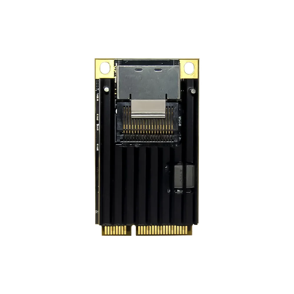 Mini tarjeta de red eléctrica PCIE Gigabit Ethernet mini PCIe 2 puertos 1000M RJ45 tarjeta LAN Chipset INTEL 350AM2 - imagen 4