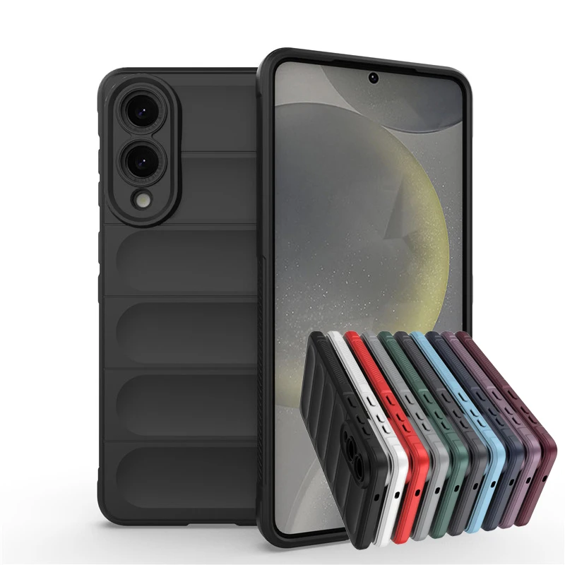 Para Samsung Galaxy S25 Edge funda para Samsung S21 S22 S23 S24 S25 Edge 5G funda de goma a prueba de golpes parachoques protector de silicona suave