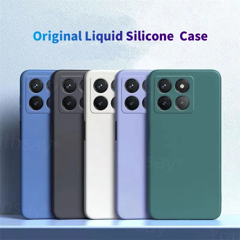 Funda de lujo para Honor X6c, Fundas de Honor X6c, carcasa suave Original de silicona líquida TPU, funda trasera para teléfono Honor X6c