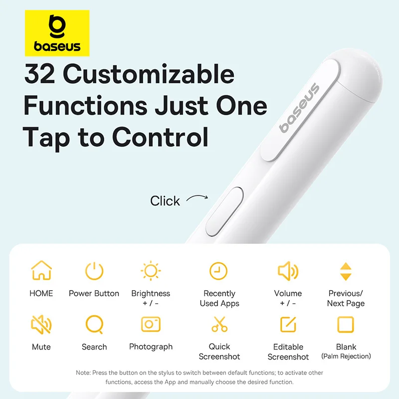 Baseus lápiz óptico de tercera generación para iPad Pro lápiz óptico de carga con cable versión de sensibilidad de inclinación activa para iPad 10 iPad Air 4 iPad Air 5 - imagen 5